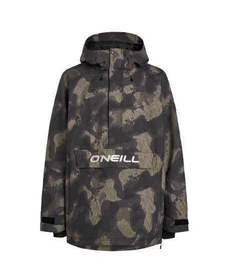 Oneill Mens O'riginals Anorak Jacket Black Night Camo